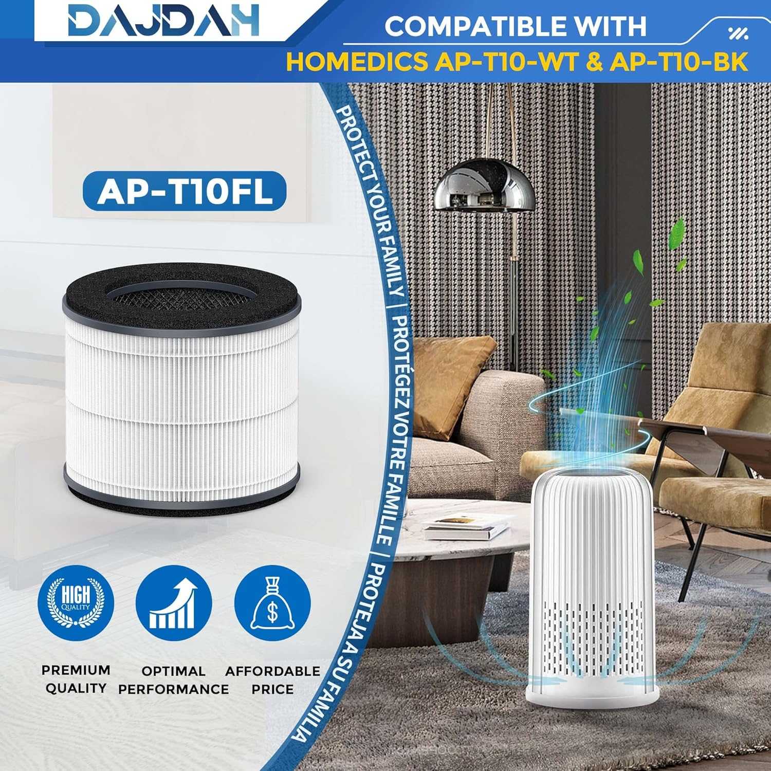 Homedics AP-T10FLR HEPA filter