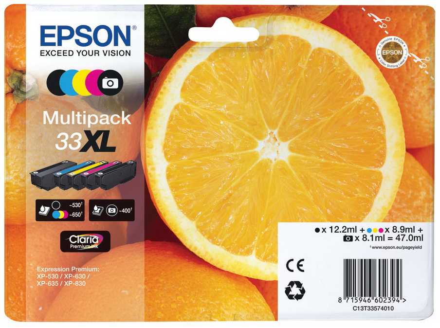 EPSON Ink C13T33574011 / 33XL Multipack