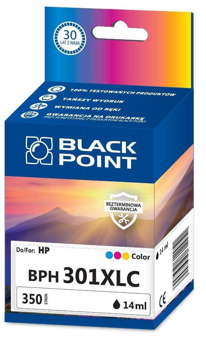 BLACK POINT BPH301XLC Tri-Color HP 301XL (CD888AE)