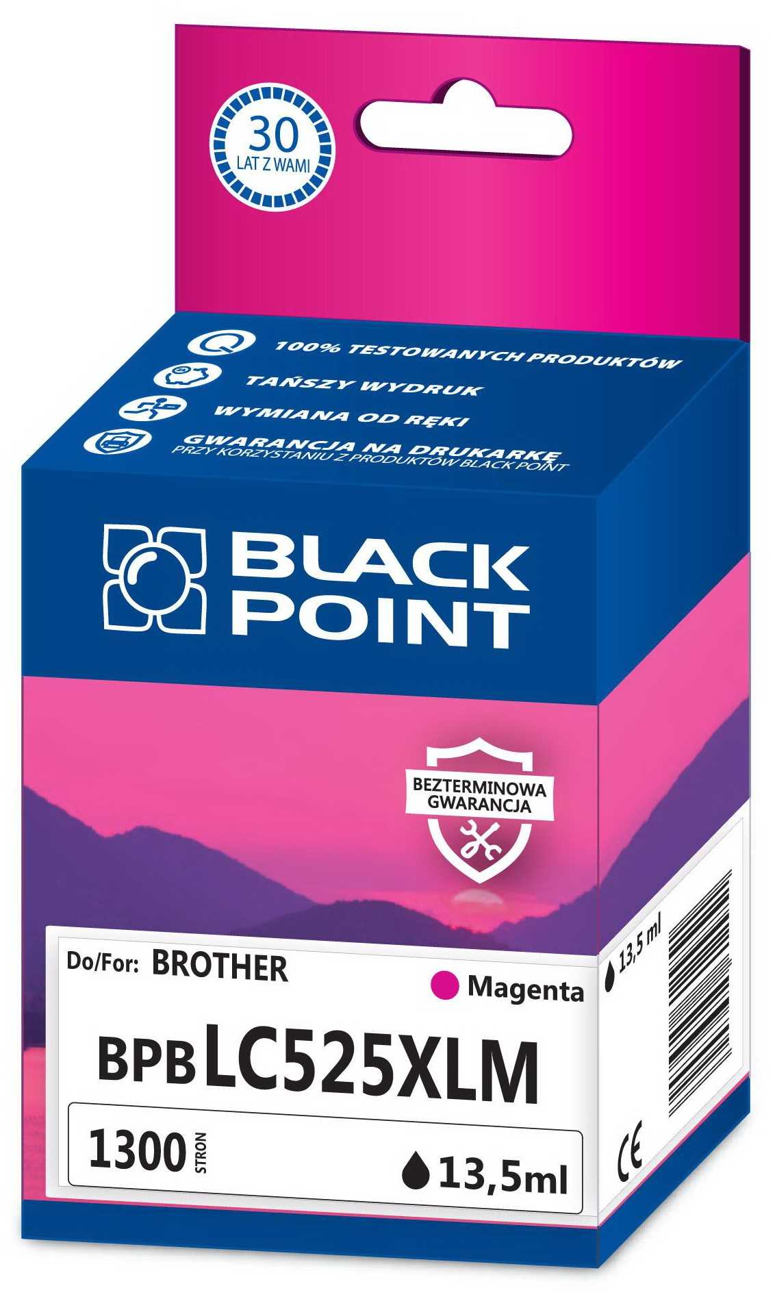 BLACK POINT BPBLC525XLM Magenta Brother LC-525XLM