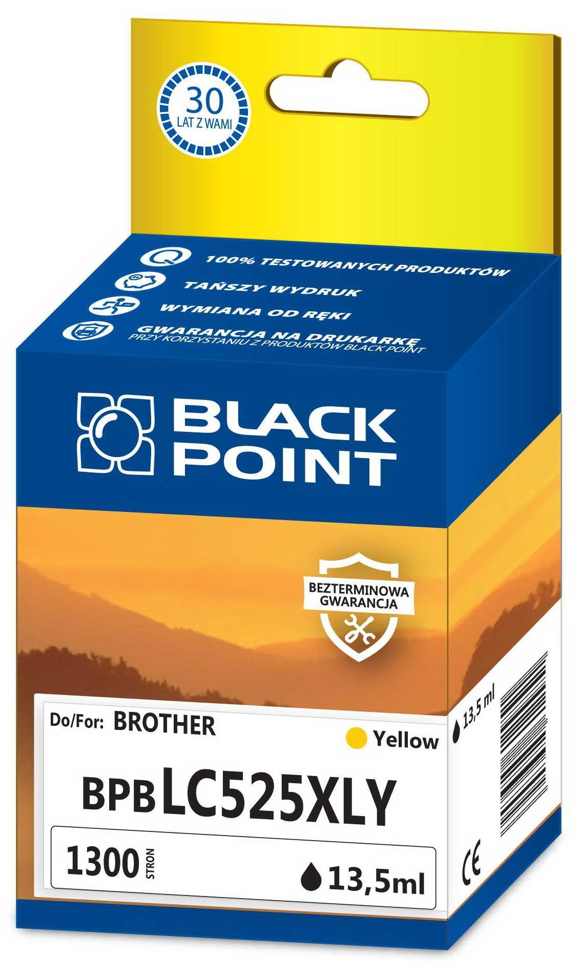 BLACK POINT BPBLC525XLY Yellow Brother LC-525XLY