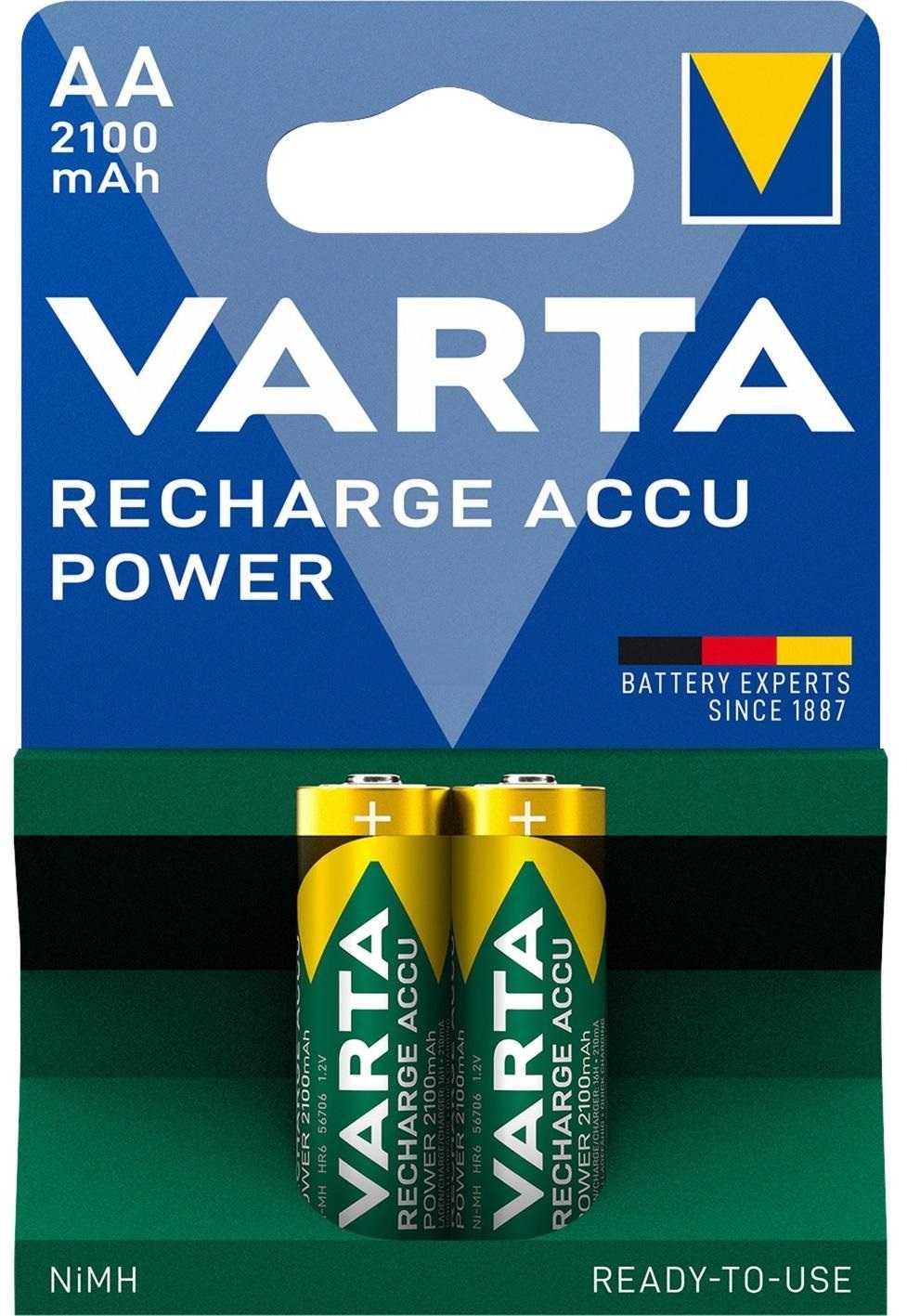 Varta Rechargeable AA HR6 2100mAh Battery