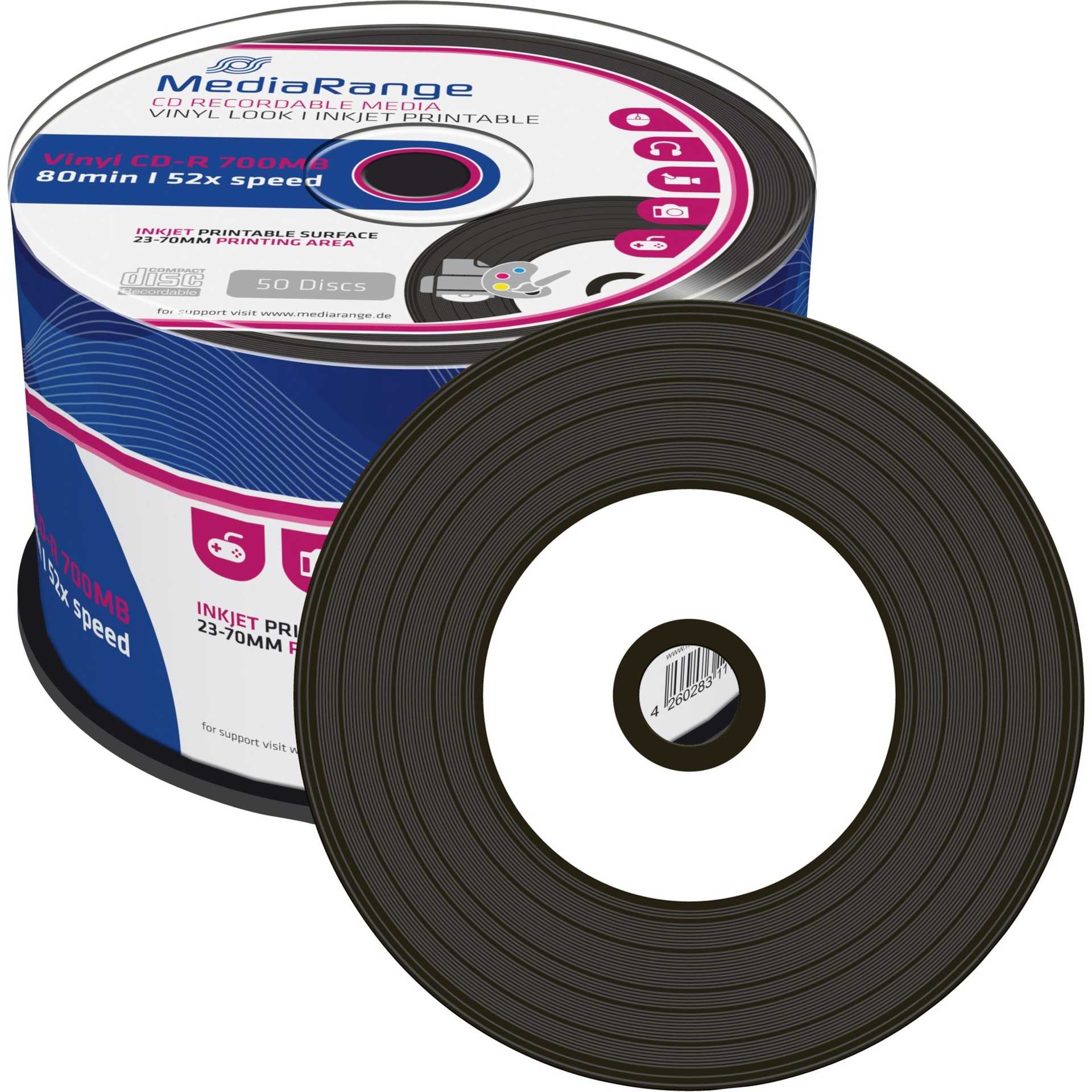 MediaRange CD-R 700 MB 52x Cake Box 50 (MR226)