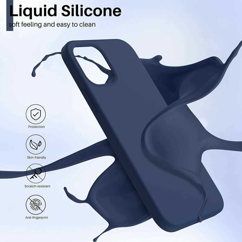 Riff Silicone Liquid Back Case for Galaxy A35 5G, Blue