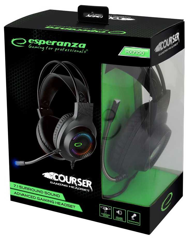 Esperanza Courser EGH7100 Black
