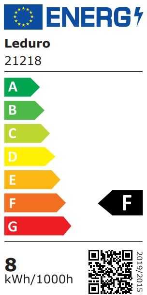 LEDURO A60 LED Bulb E27 8W 21218