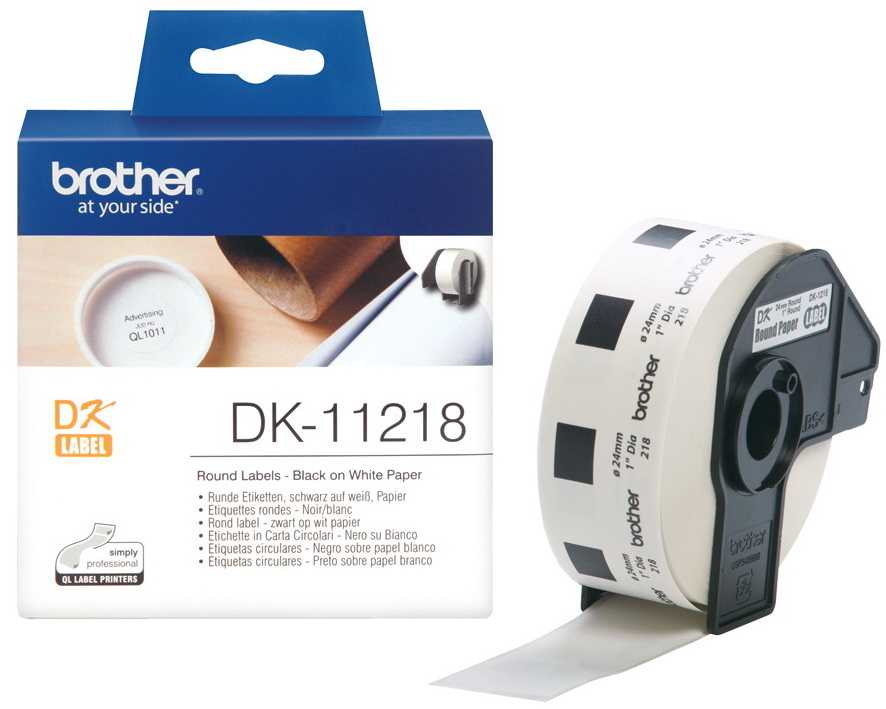 BROTHER Single labels white DK-11218 approximately