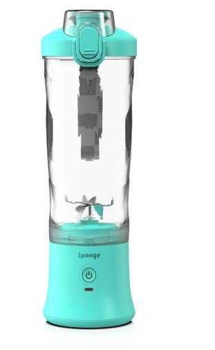 Sponge 600ml Shaker with USB-C charging, Mint