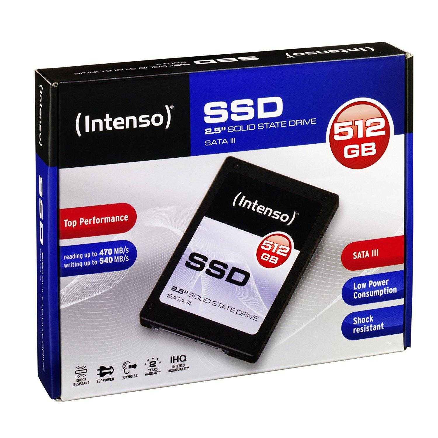 Intenso 2.5" SSD, 512GB, 3812450, SATAIII