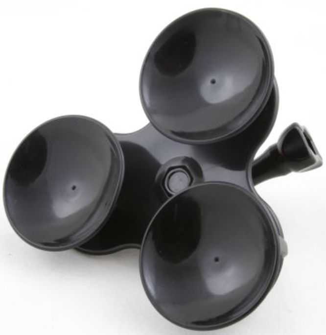 Xrec 3D Holder with 3x Suction Cups for GoPro Hero