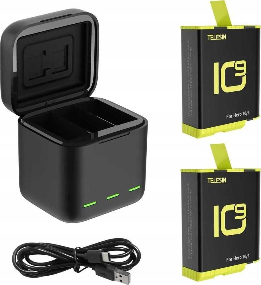 Trickle charger box + 2 batteries