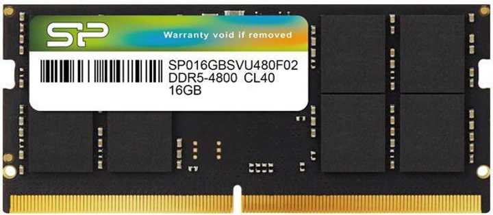 SILICON POWER Black 16GB DDR5 4800MHz SO-DIMM SP016GBSVU480F02