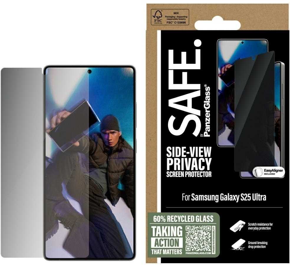 PanzerGlass Ultra-Wide Fit Privacy Glass for the Galaxy S25 Ultra;