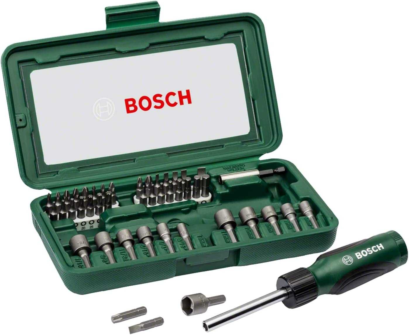 Bosch Powertools Screwdriver Set, 46-Piece (Retail)