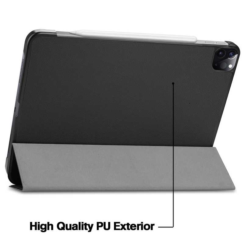 iLike "Tri-Fold Eco-Leather Stand Case for Lenovo Tab M8 8'' 2023" Black
