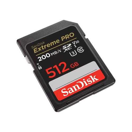 SANDISK Extreme PRO 512 GB SDXC memory card (black, UHS-I U3,