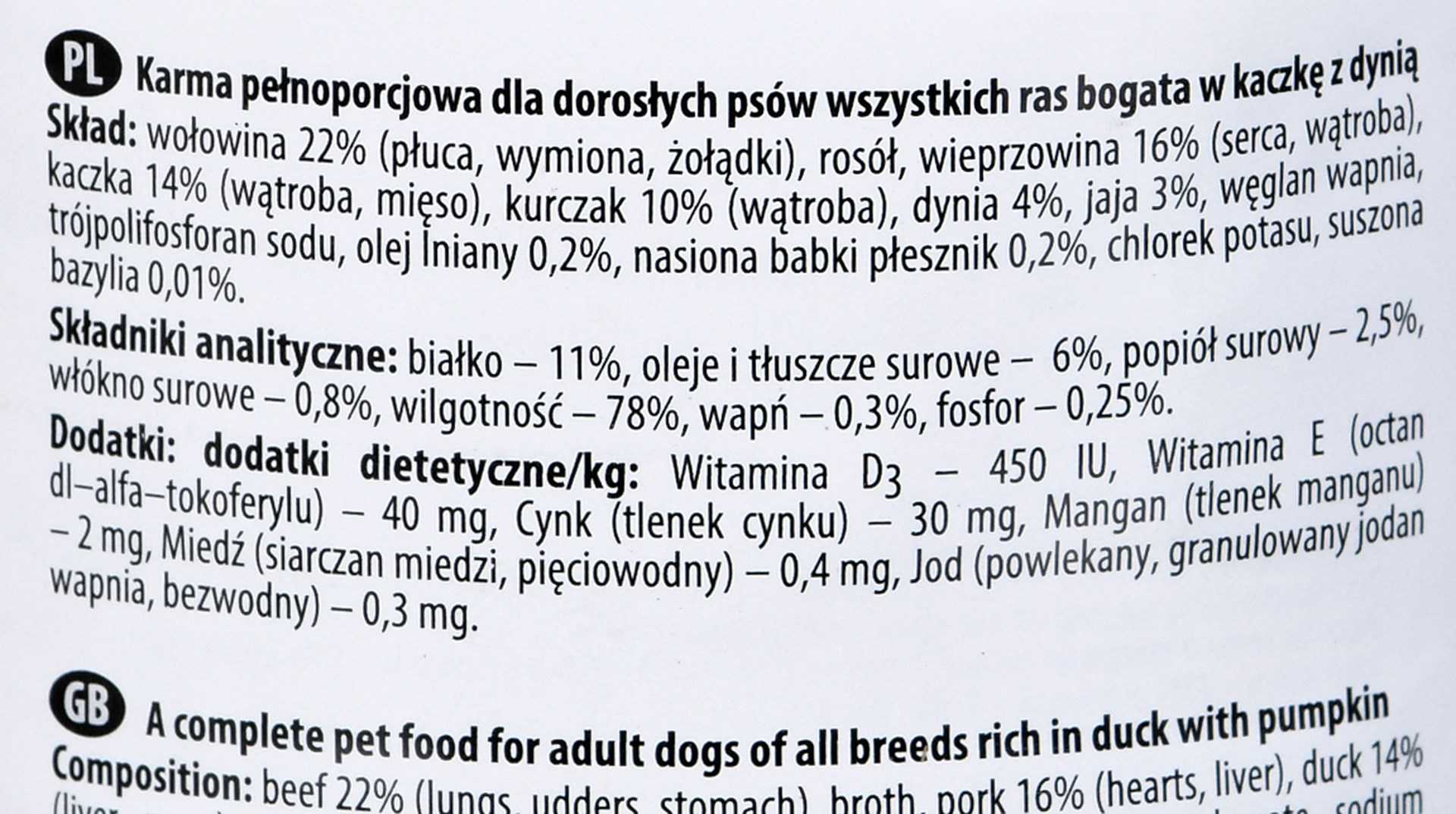 DOLINA NOTECI Premium, rich in duck and pumpkin, 400 g