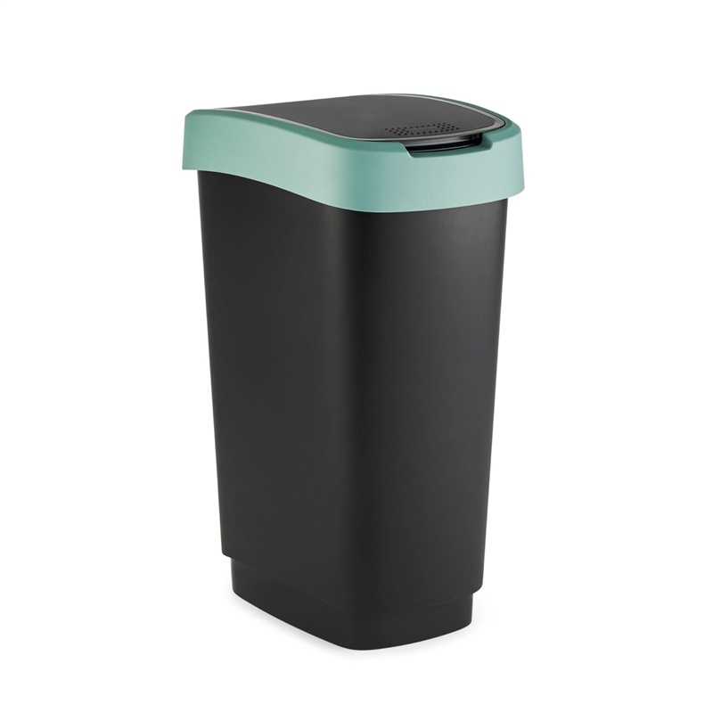 rotho 10L Twist Swing Bin, Green