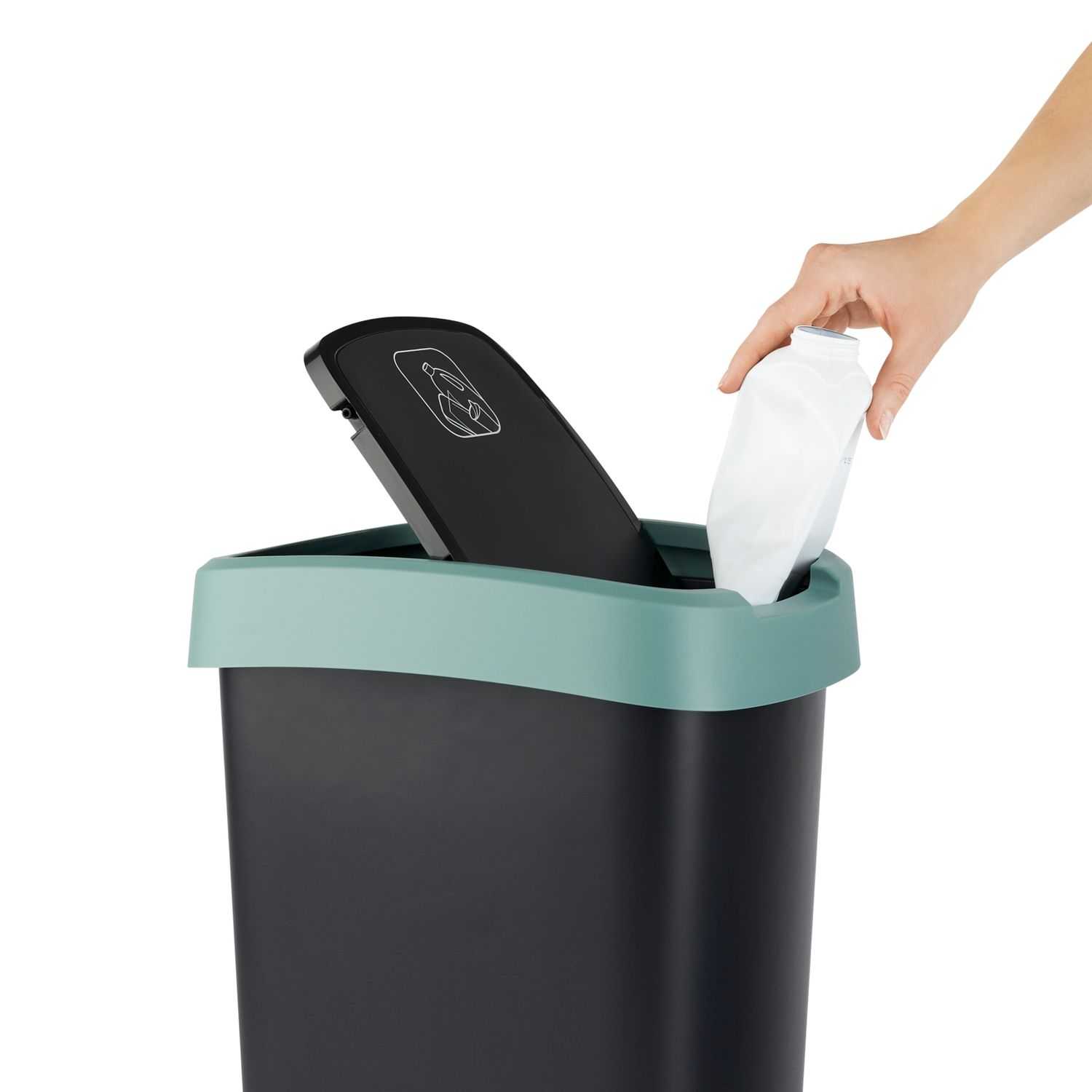 rotho 25L Twist Swing Bucket, Green