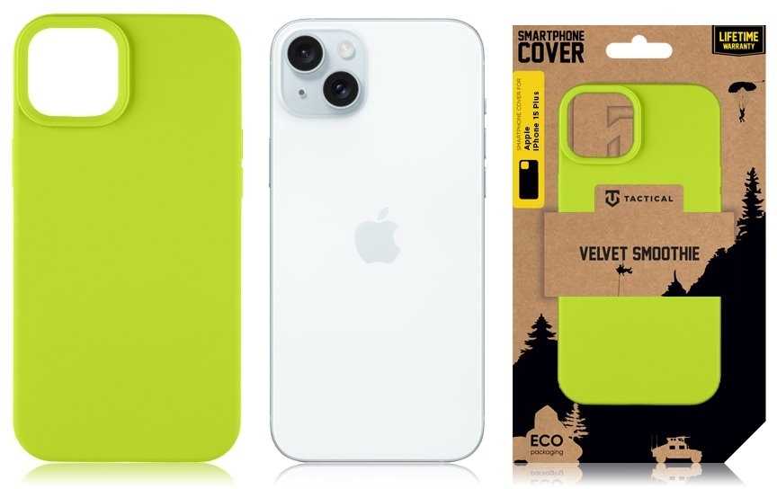 Tactical "Velvet Smoothie Cover for iPhone 15 Plus" Avocado