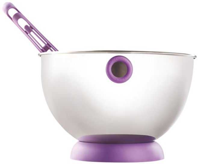 ViceVersa Kogel Mogel Bowl + Whisk Set Violet