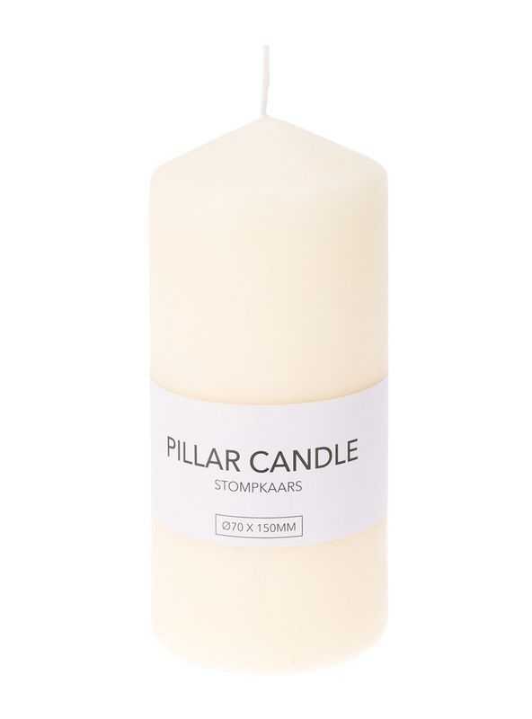 Home Styling Collection Pillar candle, cream color, 15x7x7 cm