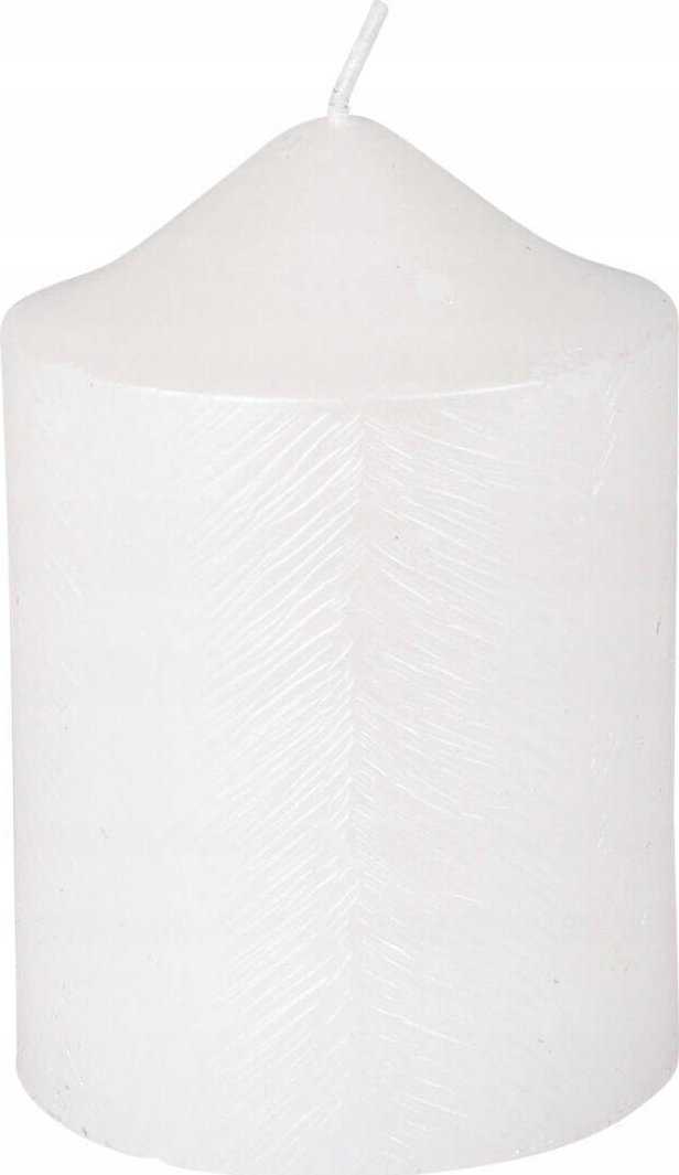 Home Styling Collection White candle, 10x7x7cm