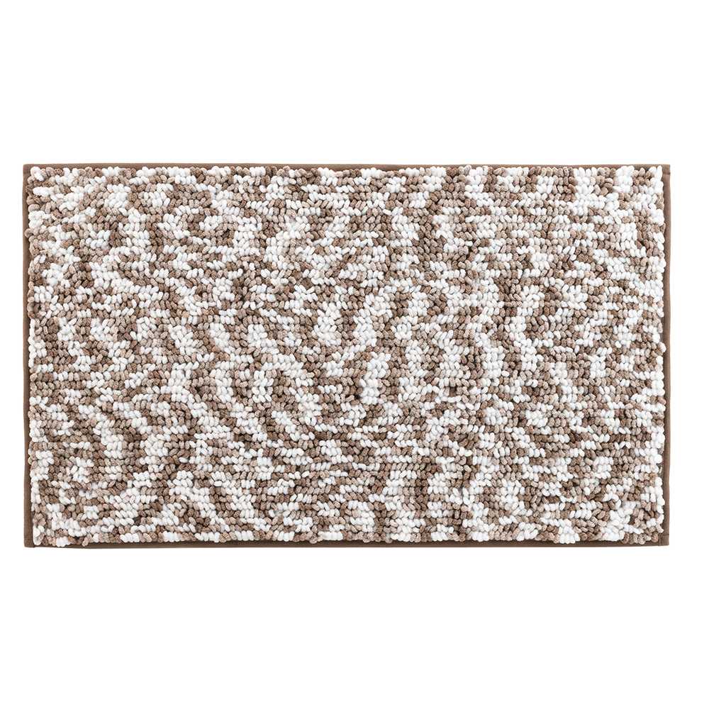 Douceur d`Interieur Bathmat, Frieze Brown, 75x45cm