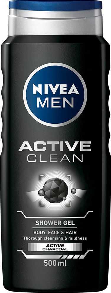 Nivea Active Clean 3-in-1 Shower Gel 500ml