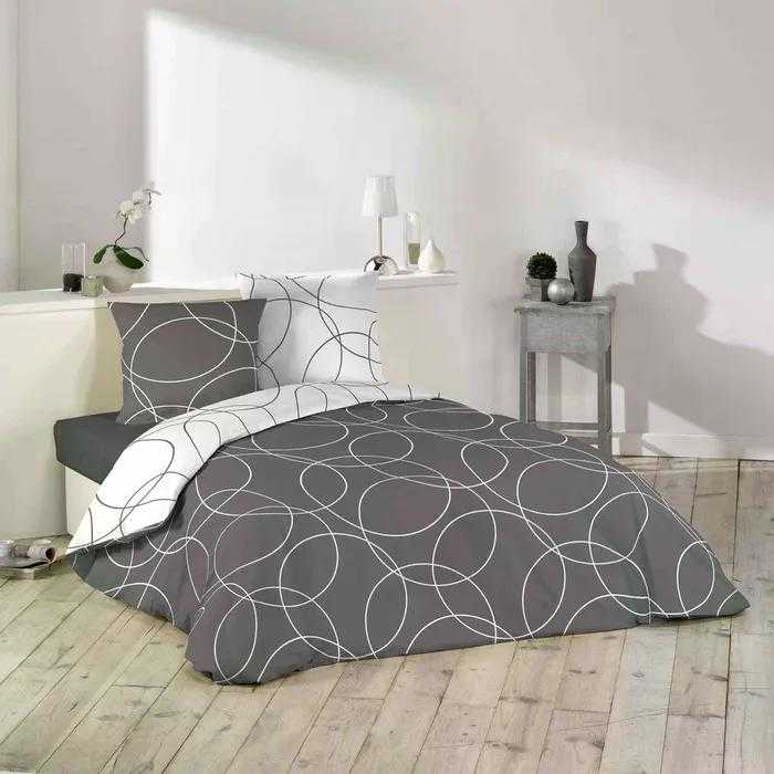Noname Bed Linen Set Elton Grey 140x200cm, 63x63cm