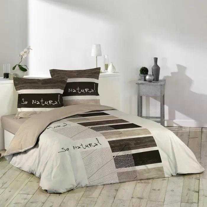 Douceur d`Interieur Bed Linen Set NATURAL 200x200cm, 63x63cm, 3-piece