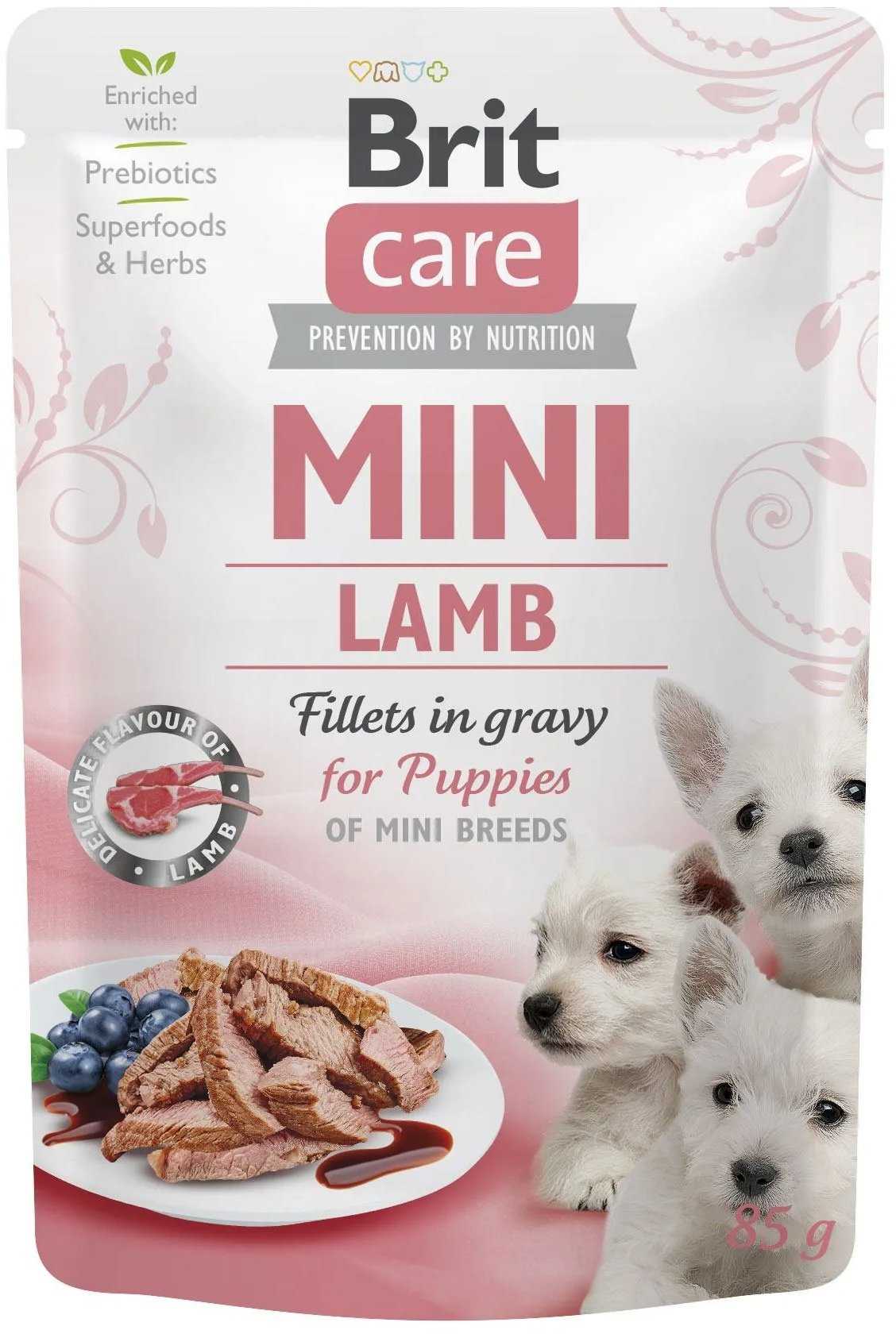 Brit Care Mini Pouch Lamb for Puppies, 85g