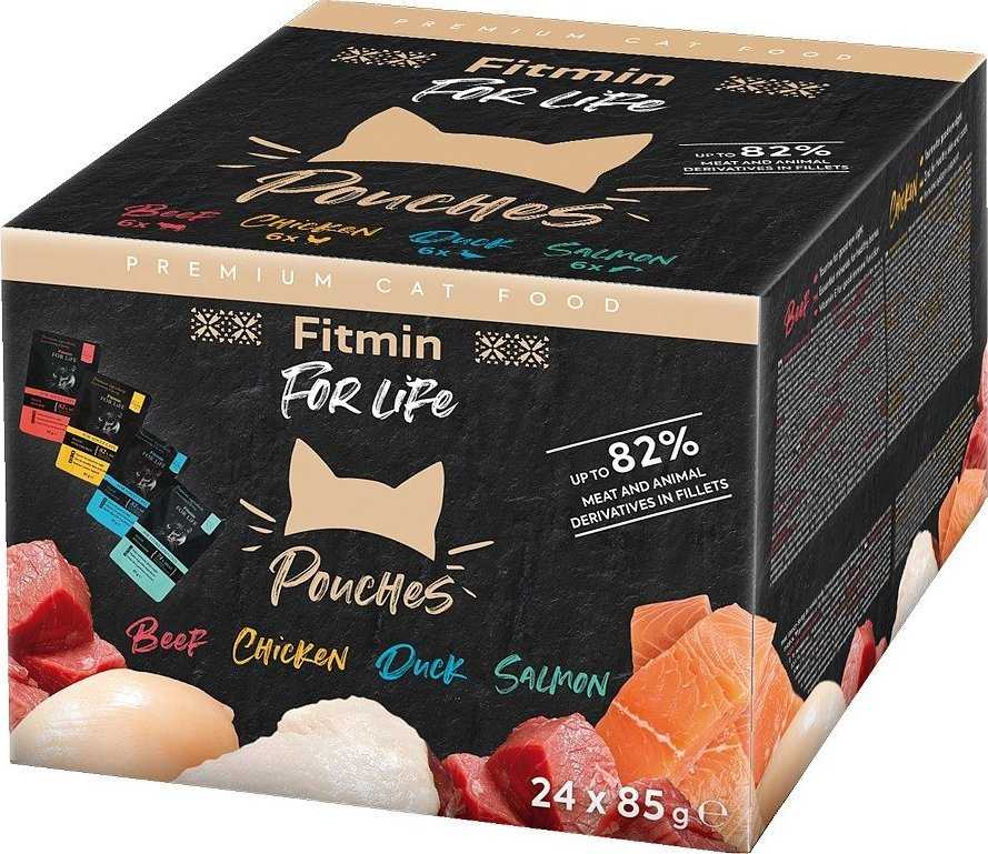 FITMIN Cat For Life pouch multipack, 24 x 85g
