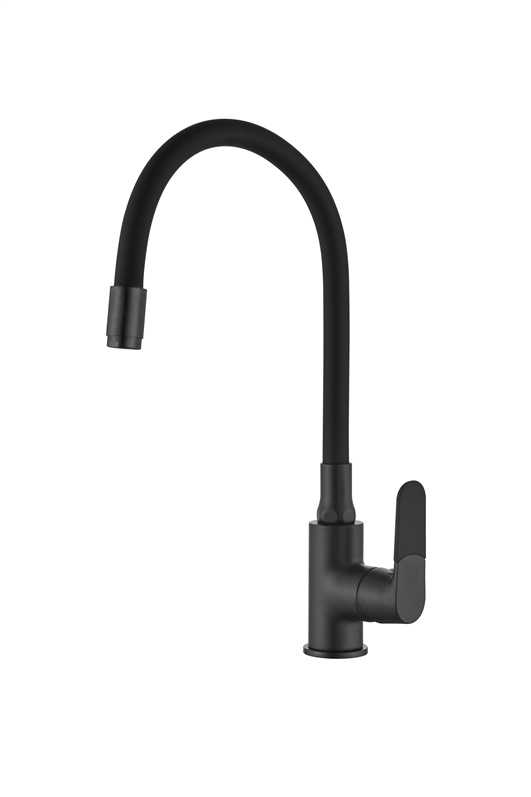 INVENA Joga Plus standing kitchen faucet, black (BZ-32-P04)