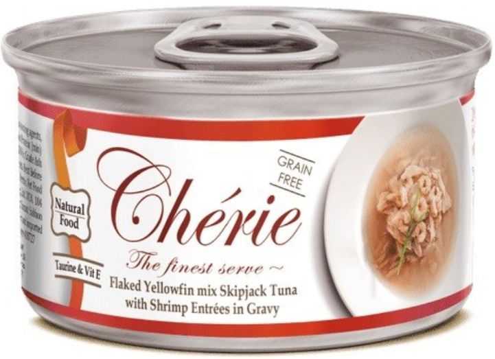 Cherie Tuna with Shrimp Mix in Gravy 80g