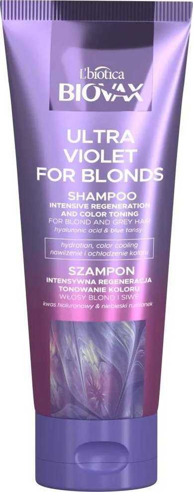 Noname BIOTICA_Biovax Ultra Violet Shampoo for Blondes intensively regenerates