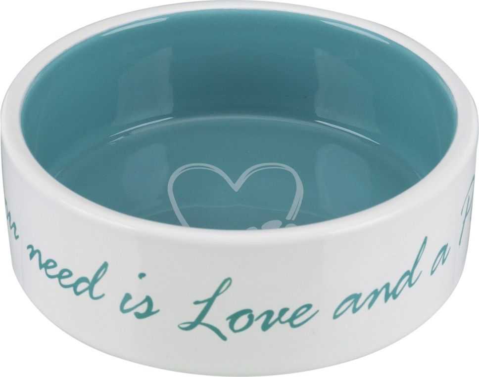 Trixie Ceramic bowl, cream blue, 0.8L