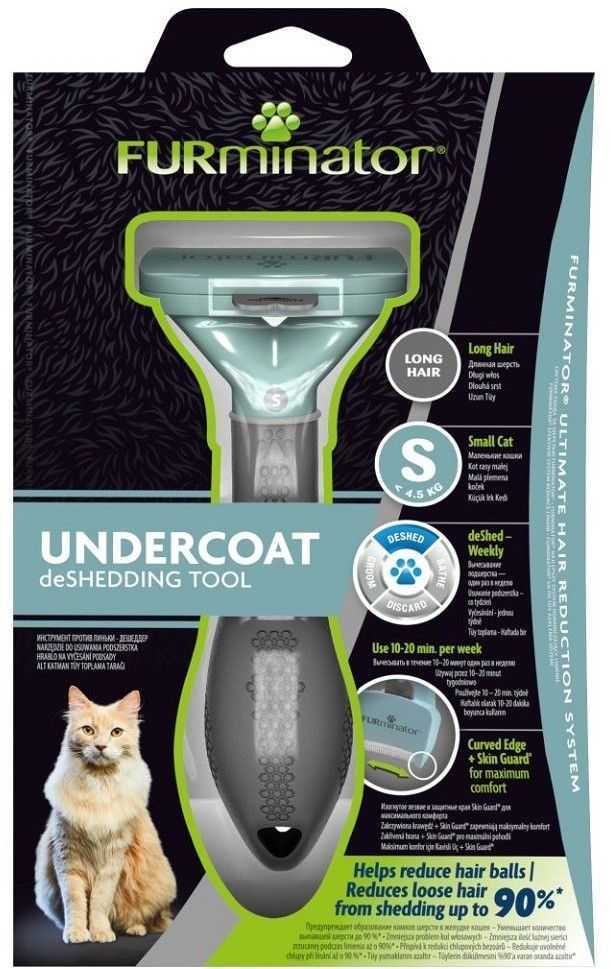 FURminator UnderCoat Deshedding Tool for Long-Haired Cats