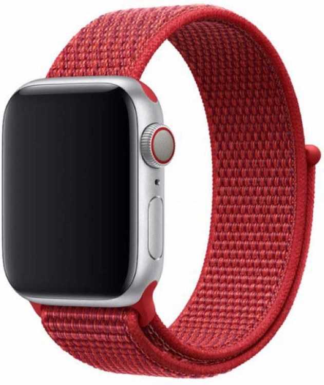 Devia 42/44mm Red Deluxe Sport Loop