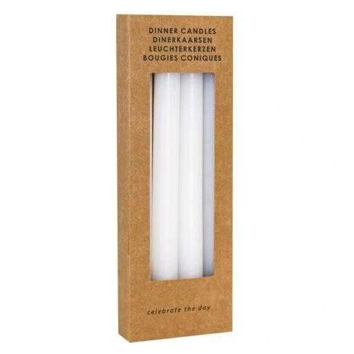 Home Styling Collection Four white candles, 35 cm