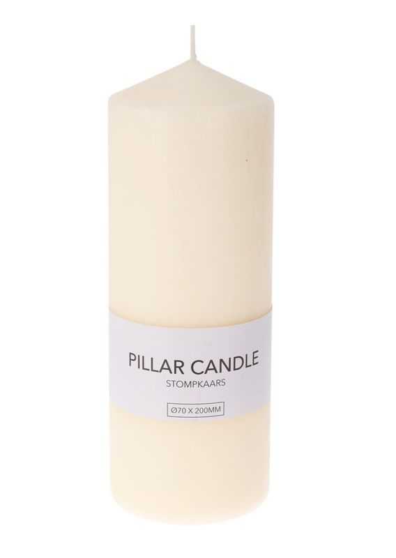 Home Styling Collection Pillar candle, cream, 20x7x7cm