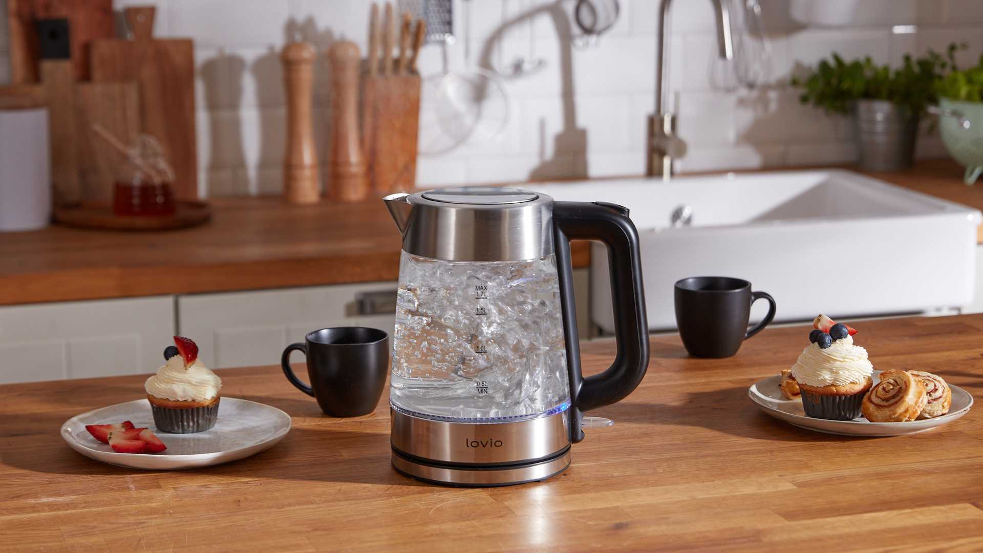 Lovio LVGEK001 Glass Electric Kettle