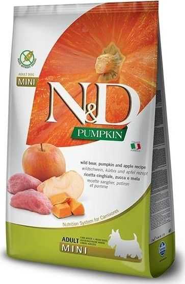 Farmina N AND D Pumpkin Adult Mini Boar AND Apple - dry dog food - 7 kg.