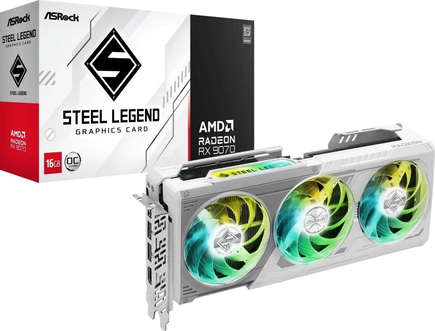 ASROCK Radeon RX 9070 Steel Legend 16GB GDDR6 256-bit