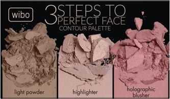 Wibo 3 Steps to the Perfect Face Contouring Palette