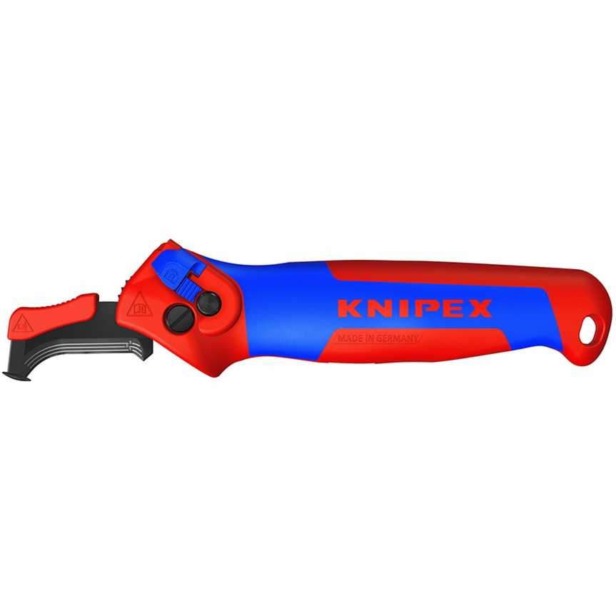 Knipex Stripping knife 16 50 145 SB, stripping tool (red/blue)