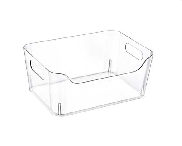 EMHOUSE Clear storage box for Frigo, 27x19x11cm, 5L