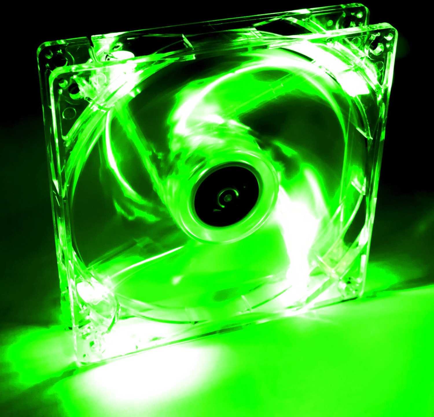 Akyga AW-12A-BG 12cm LED green Molex
