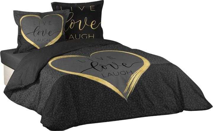 Douceur d`Interieur Crazy Love Bed Linen Set, 200x200cm, 63x63cm