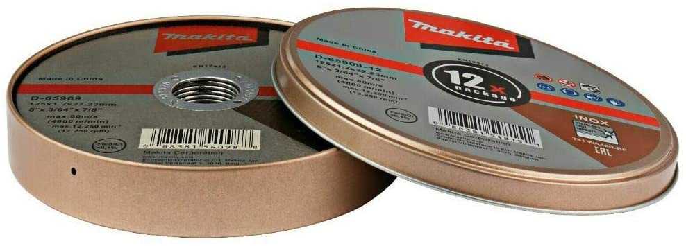 Makita Cut-off wheels, stainless steel, Ø
